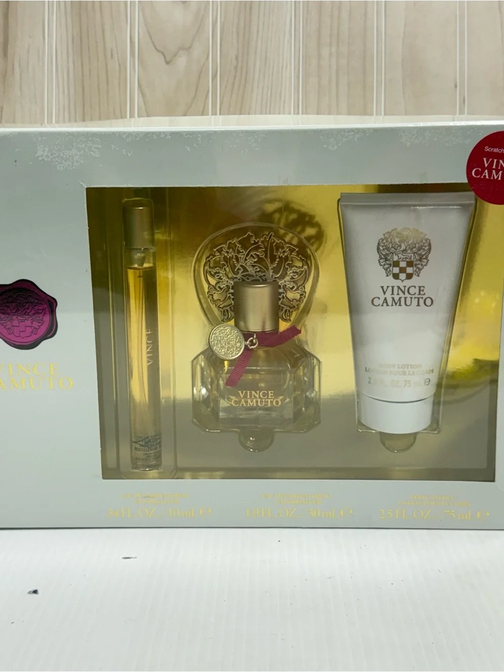 Vince Camuto Gold and White Women’s  Body Set